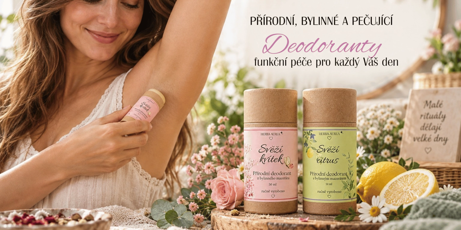 Přírodní deodoranty HERBA AUREA