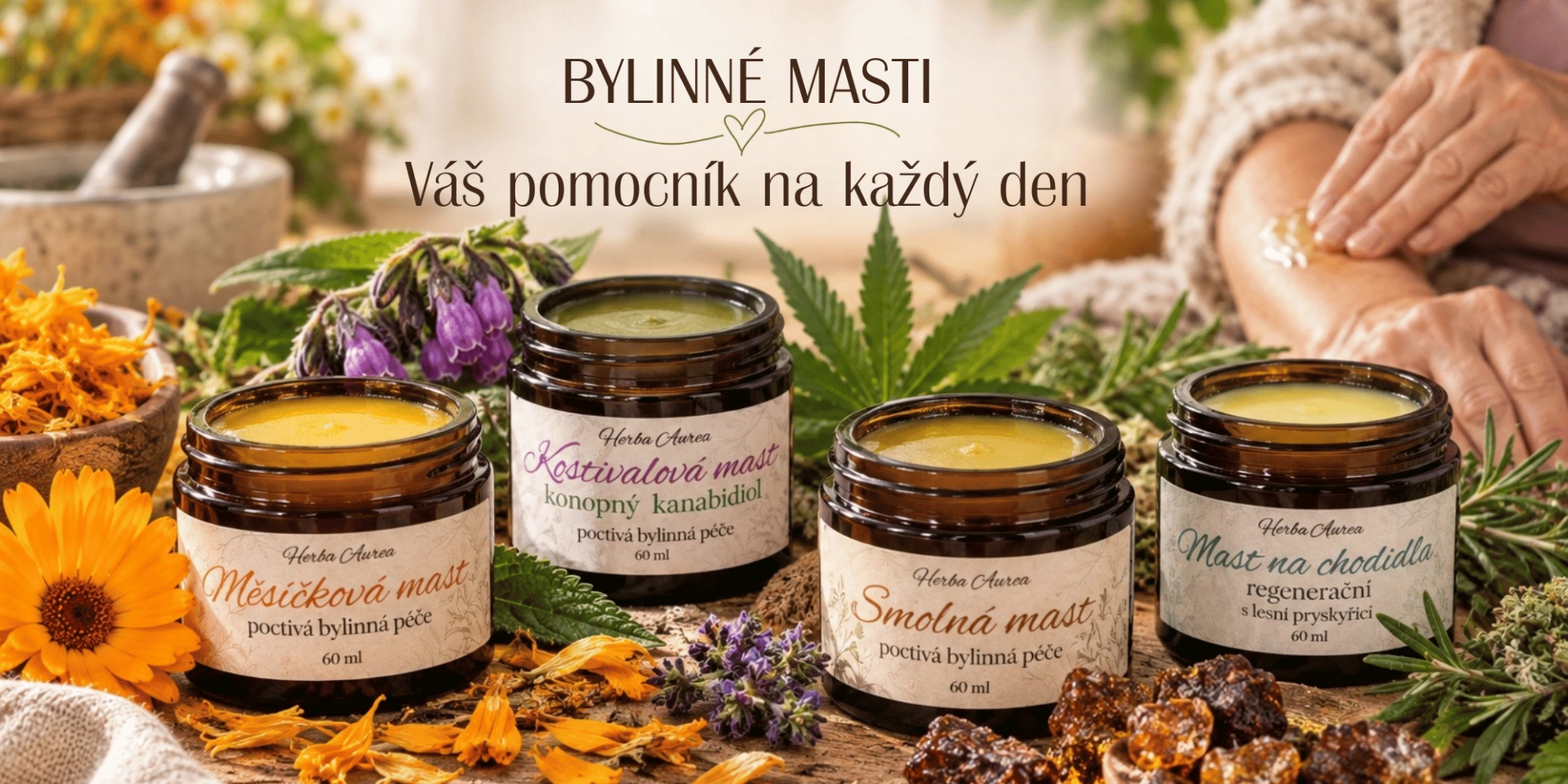 Bylinné masti HERBA AUREA