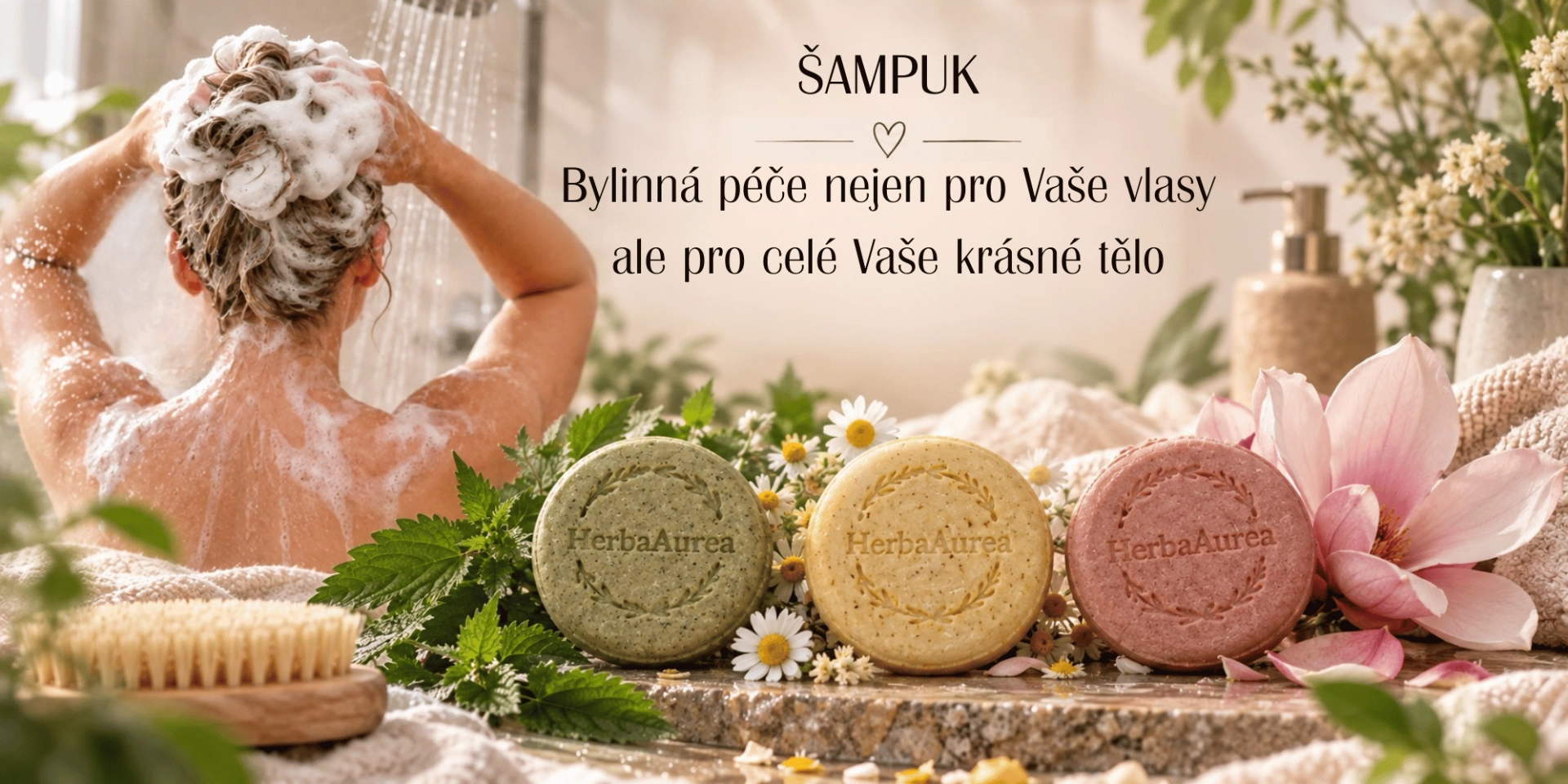 Tuhé šampuky HERBA AUREA