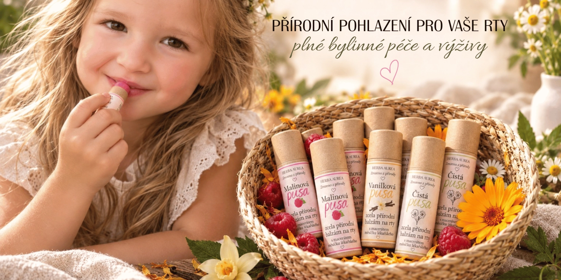 Přírodní balzámy na rty HERBA AUREA
